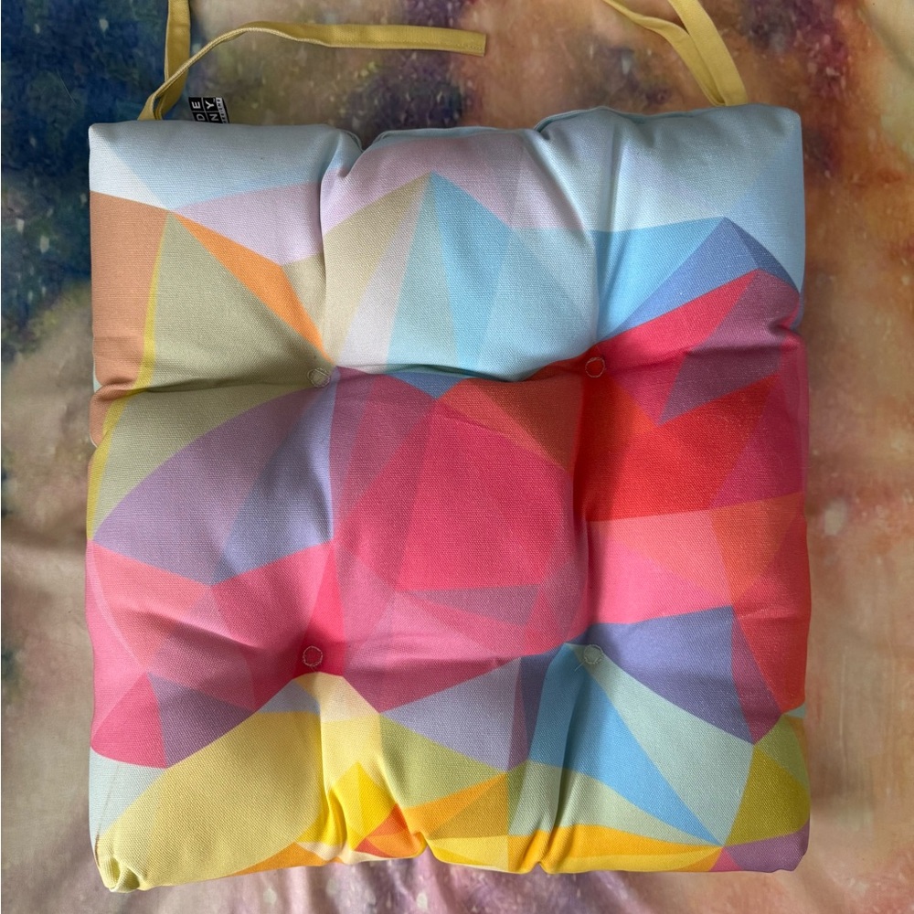 DENY Designs Multicolor Outdoor Seat Cushion